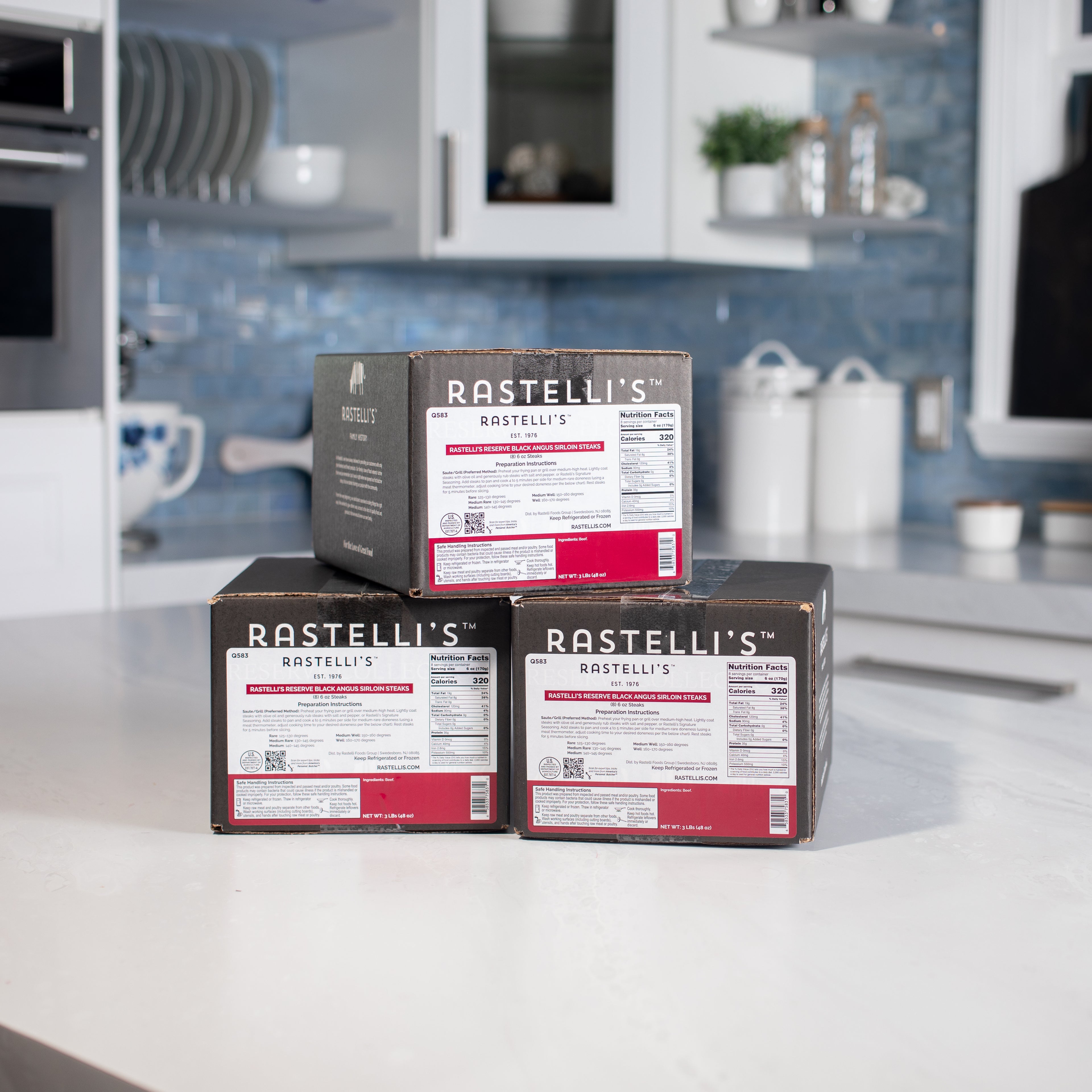 Rastelli's Beef Sirloin Steaks