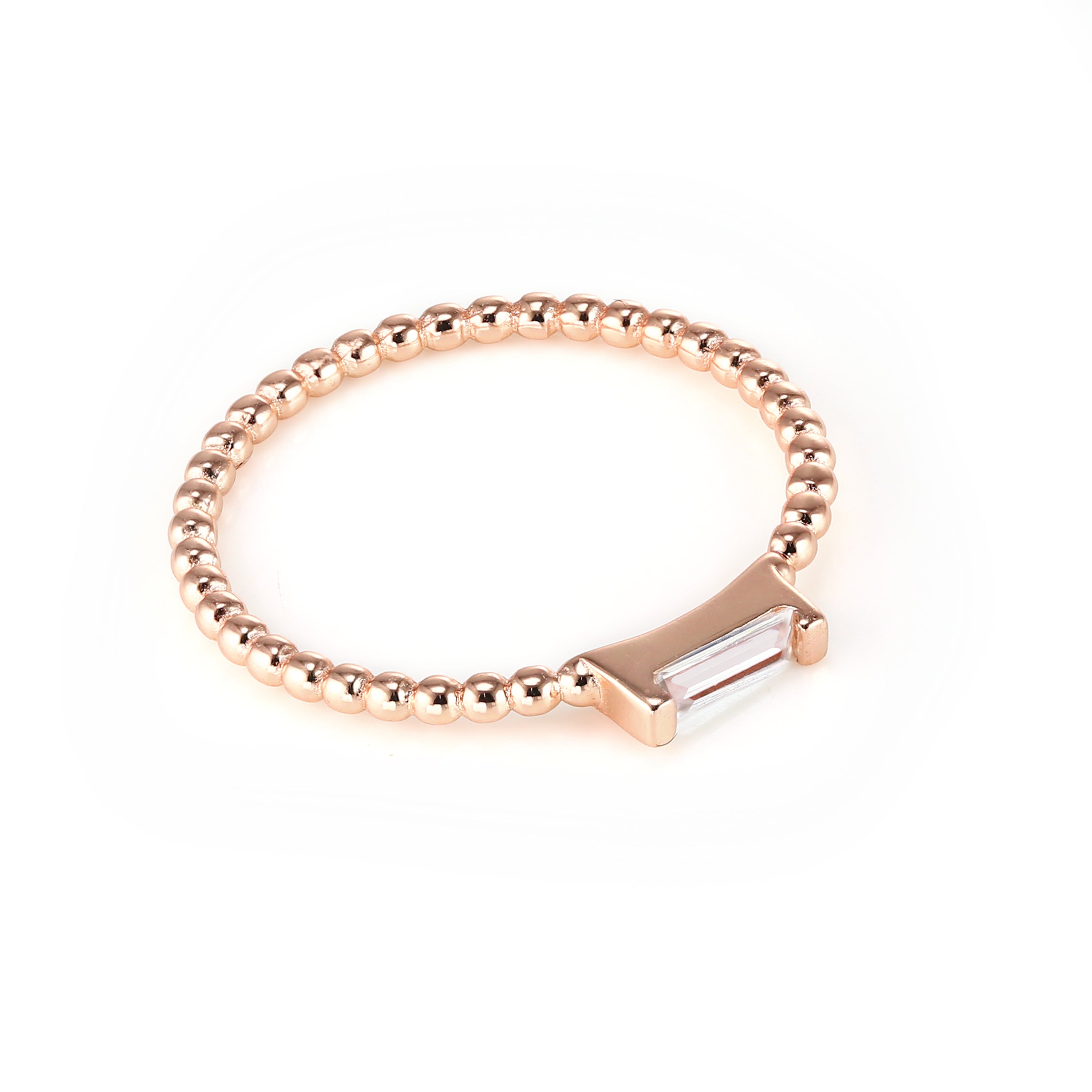 ADRIENNE - Spiraled Baguette Ring