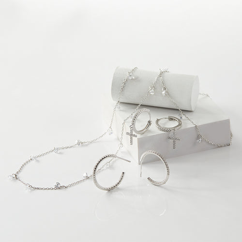 BRANDI - Cross Huggie Earring (SPECIAL)