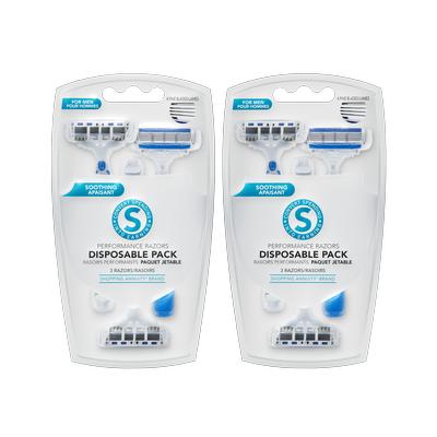 Shopping Annuity® Brand Performance Razors Disposable Pack for Men - 2 FOR $5.25 SPECIAL