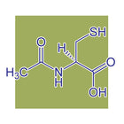 image of N-acetyl-l-cysteine molecular structure