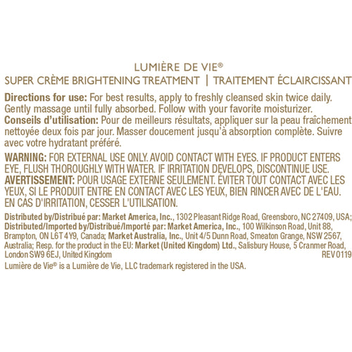 Lumière de Vie® Super Crème