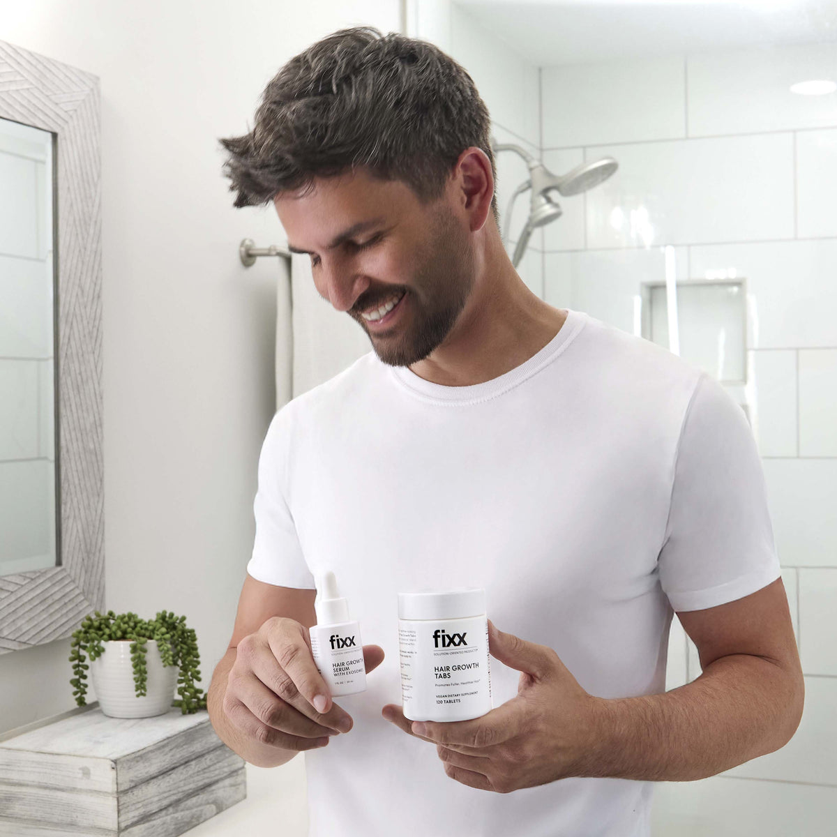 image of Fixx Hair Growth Tabs and Fixx Hair Growth Serum 