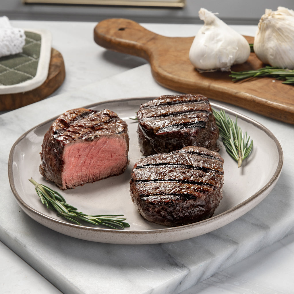 Rastelli's Filet Mignon Steaks with Butter - 5 oz. Portions