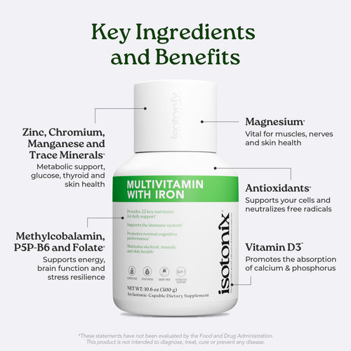 Isotonix®綜合維生素粉末（含鐵配方）