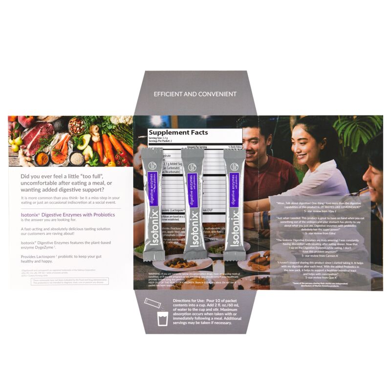 nutraMetrix Isotonix® Digestive Enzymes Trial-Sized Marketing Packs - Pack of 10