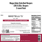 Rastelli's Wagyu Beef Butcher Burgers