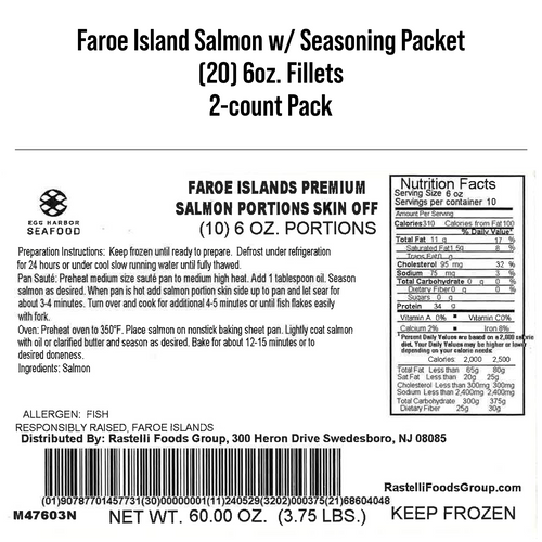 Rastelli's Faroe Island Salmon Fillets
