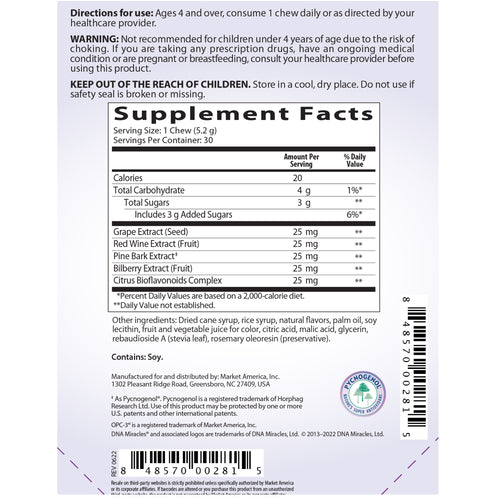 DNA Miracles OPC-3® Chews