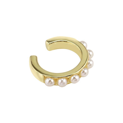 AVIVA – Glass Pearl Ear Cuff