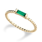 ADRIENNE - Spiraled Baguette Ring