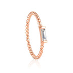ADRIENNE - Spiraled Baguette Ring