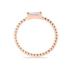 ADRIENNE - Spiraled Baguette Ring