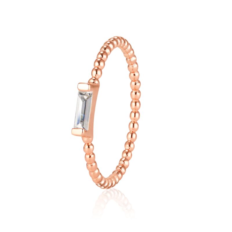 ADRIENNE - Spiraled Baguette Ring