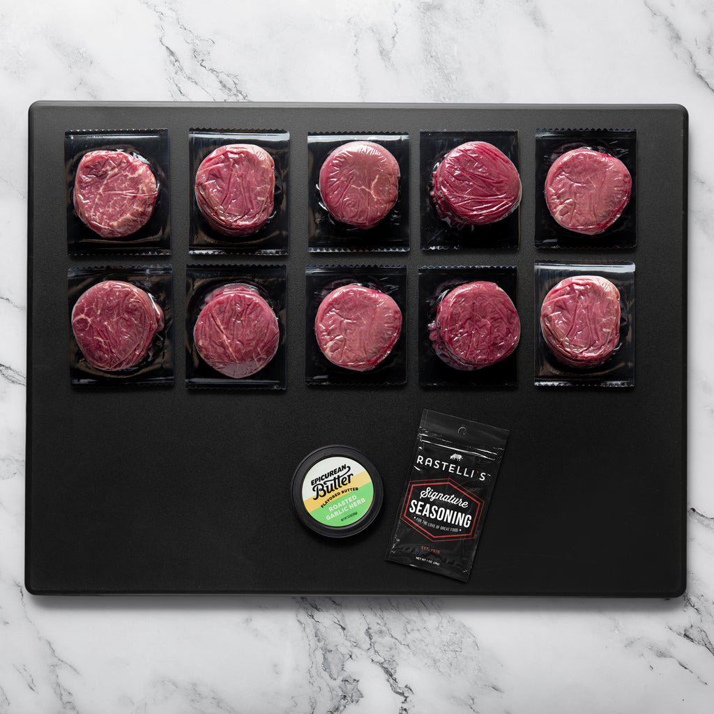 Rastelli's Filet Mignon Steaks with Butter - 5 oz. Portions