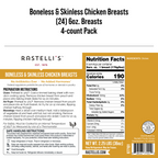 Rastelli's Antibiotic Free Boneless Chicken Breasts,  6 oz. Portions