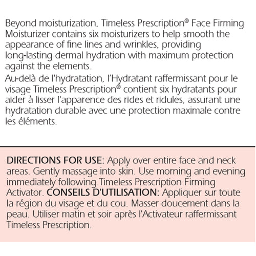 Timeless Prescription® Face Firming Moisturizer