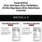 Rastelli's Burger, Steak and Chicken Grilling Bundle Pack
