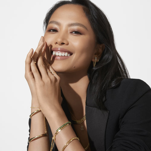 HARPER – 寬版人字紋編織項鍊