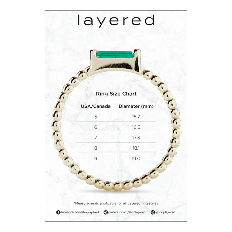 ADRIENNE - Spiraled Baguette Ring