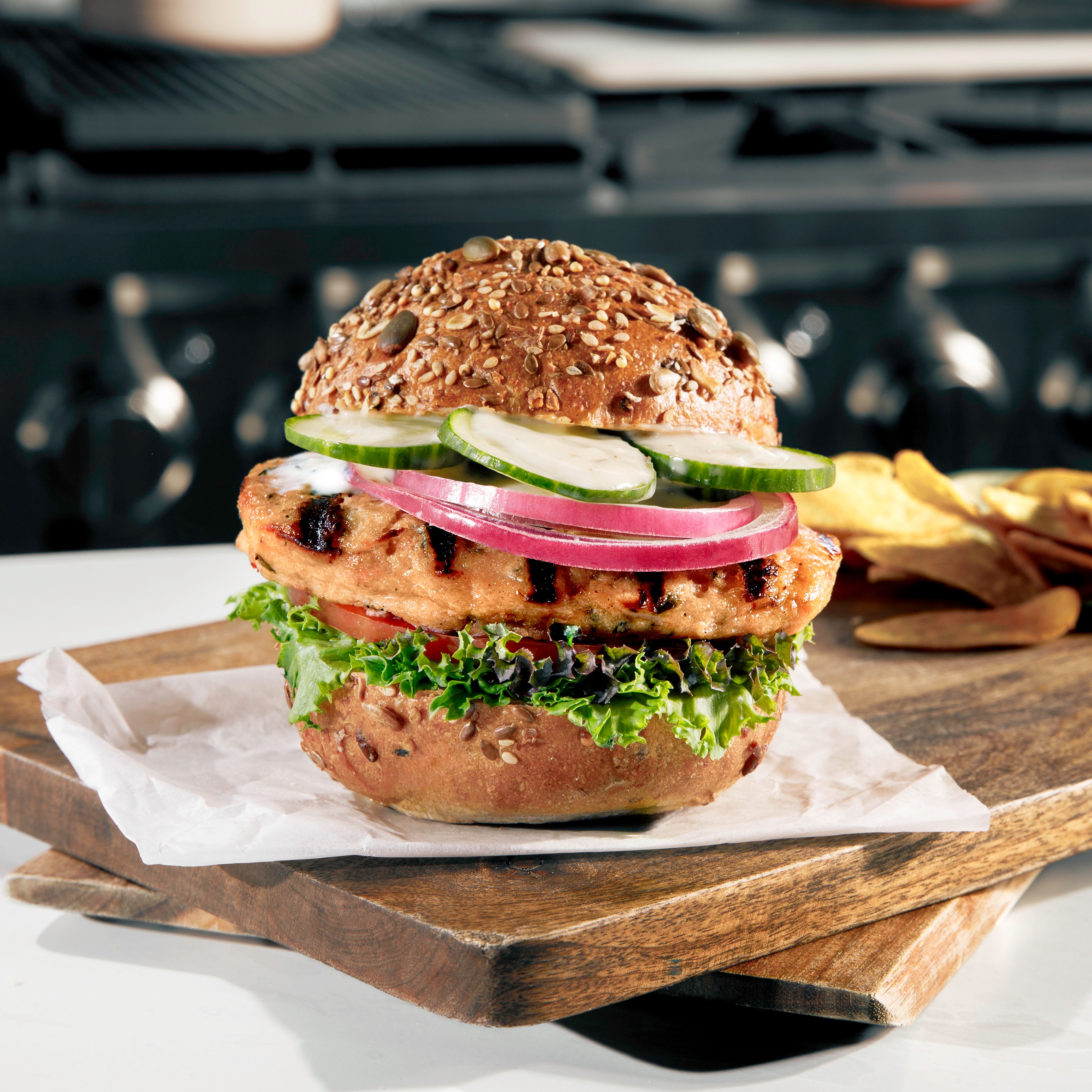 Rastelli's Salmon Butcher Burgers, (18 - 5 oz. Portions) 5.625 lbs