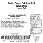 Rastelli's Pork Ribeye Steaks (16 -  6 oz. Portions) 6 lbs Total