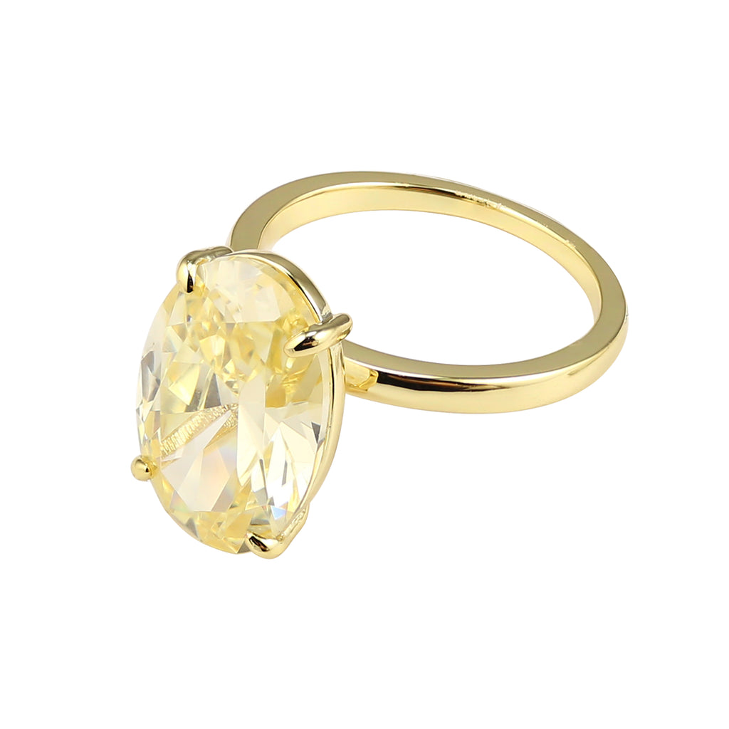 Dev - SIMONE – Yellow Diamond Simulant Ring