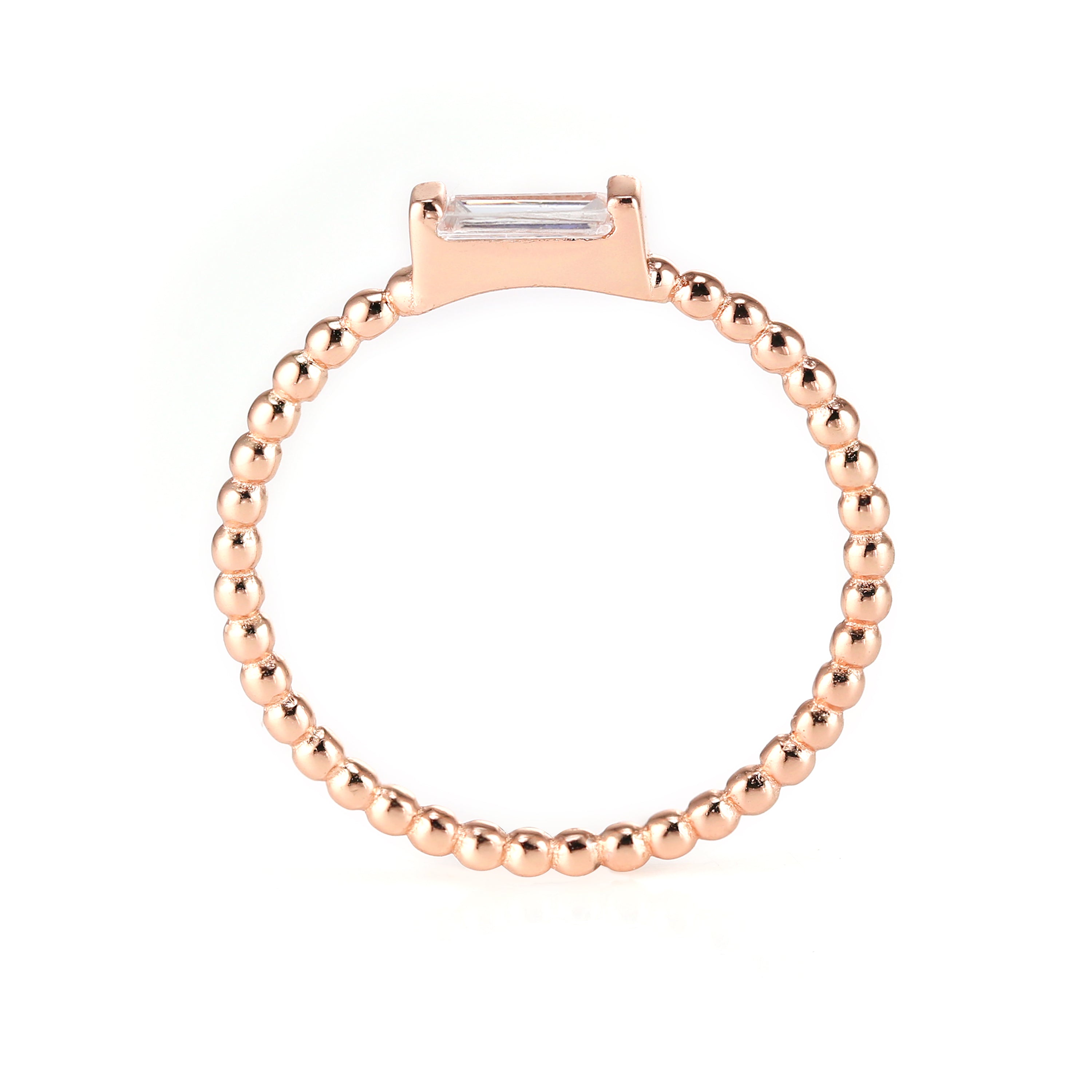 ADRIENNE - Spiraled Baguette Ring