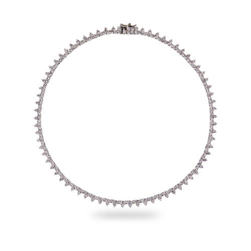 CHARLOTTE – Cluster Tennis Necklace